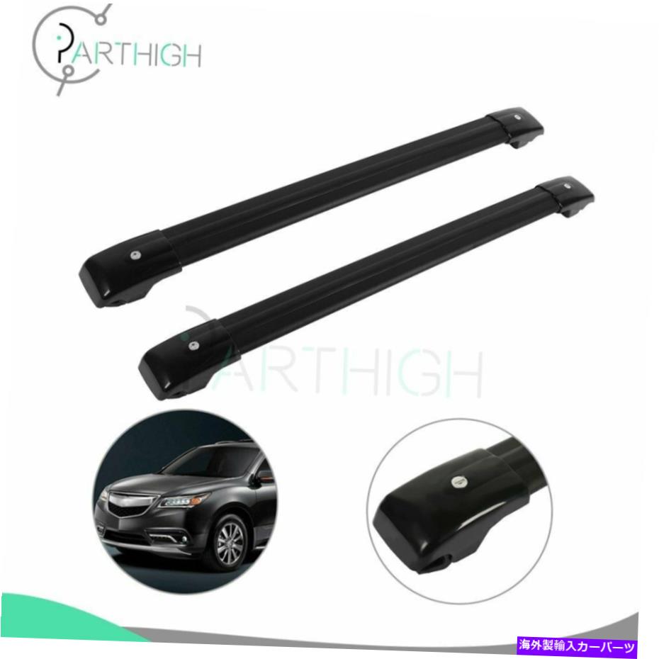 クロスバー 2009-2015 GLK 270 GLK350アルミニウム荷物ブラック2xのルーフラックレールクロスバー Roof Rack Rail Cross Bar For 2009-2015 GLK 270 GLK350 Aluminum luggage black 2x【並行輸入品】