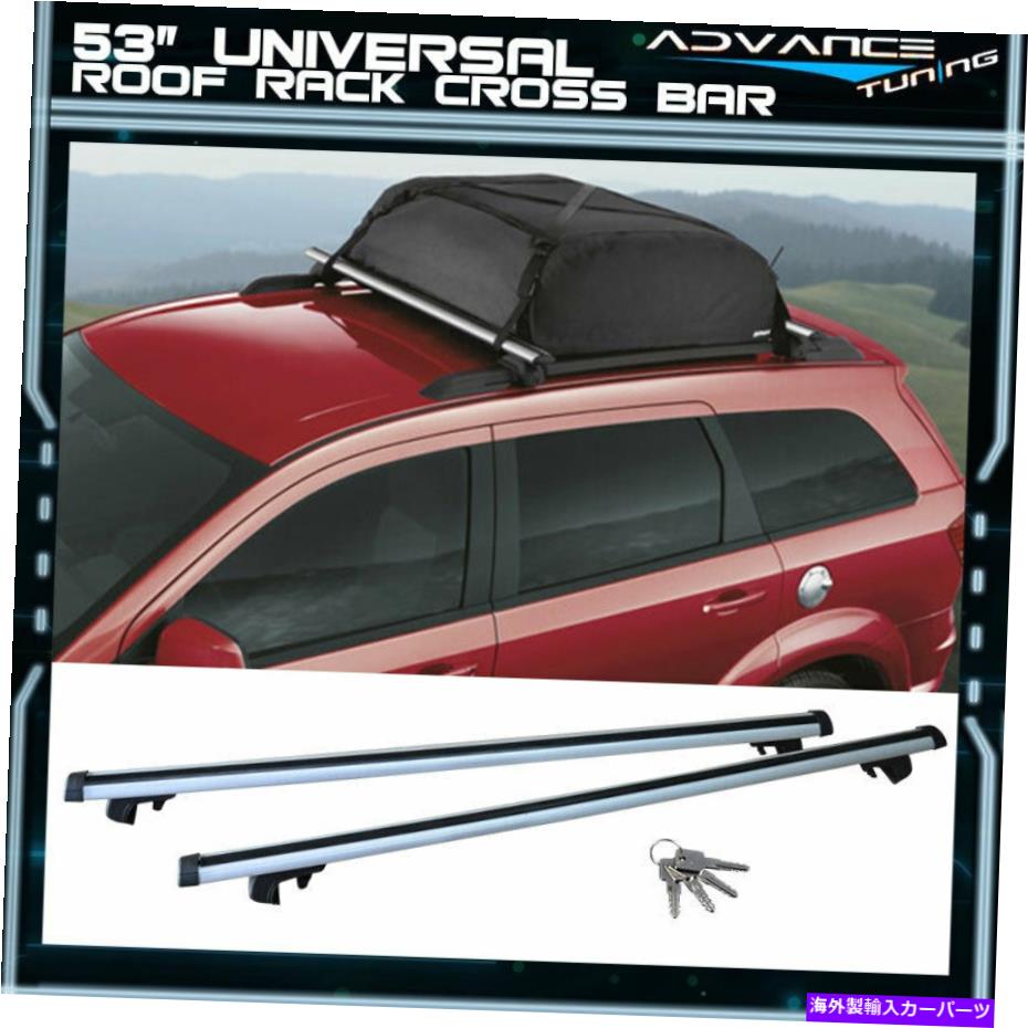 クロスバー 53inch 135cmアルミニウムトップルーフラッククロスバースバル用調整可能クランプ 53inch 135CM Aluminum Top Roof Rack Cross Bar Adjustable Clamps For Subaru【並行輸入品】
