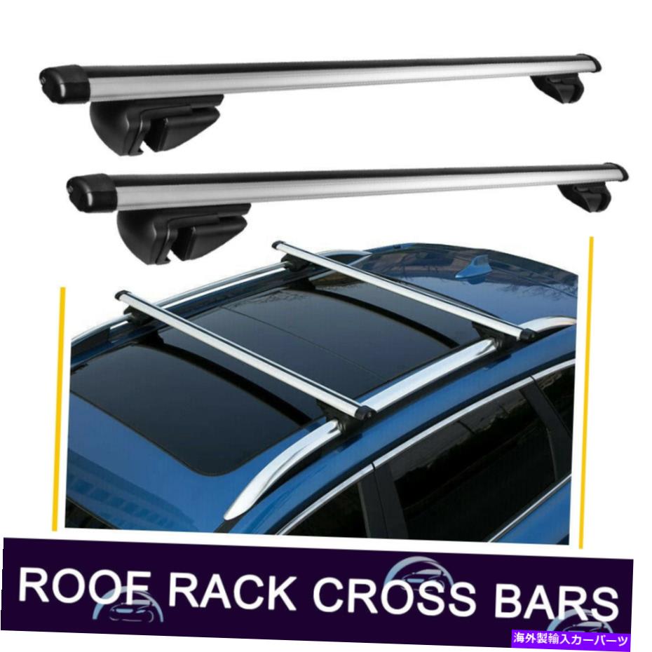 クロスバー ルーフラッククロスバー上昇したサイドレールの幅48インチ幅 Roof Rack Cross Bar Maximum 48\