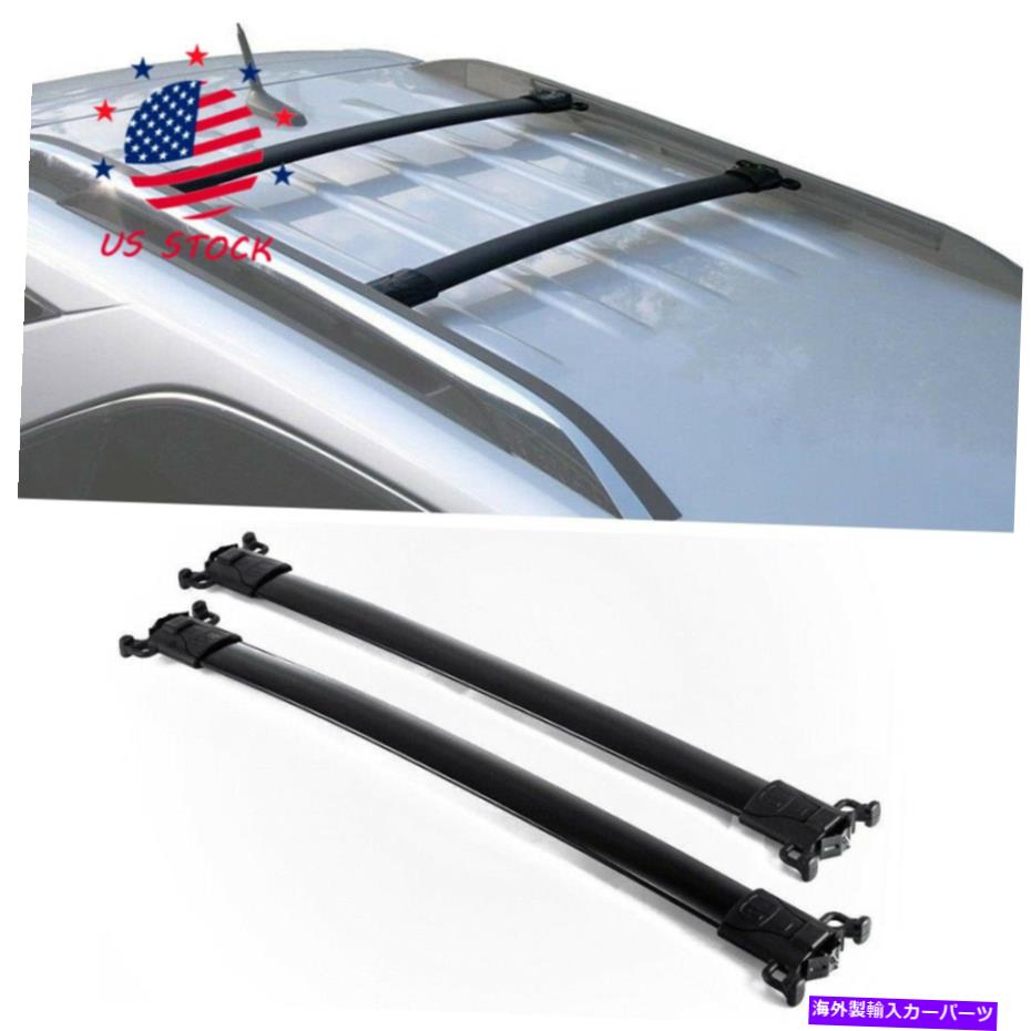 クロスバー 10-17シボレーequinox GMC地形2セットルーフラック貨物キャリアクロスバーの新規 New For 10-17 Chevy Equinox GMC Terrain 2 Set Roof Rack Cargo Carrier Cross Bar【並行輸入品】