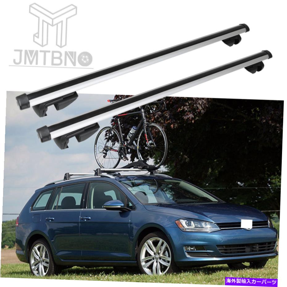 クロスバー 2 VWゴルフスポーツワーゲンカールーフラッククロスバー荷物キャリアレールw/lock 2 For VW Golf SportWagen Car Roof Rack Cross Bar Luggage Carrier Rails w/Lock【並行輸入品】