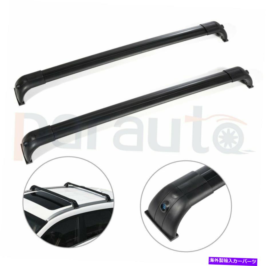 クロスバー 2005-2016ランドローバーLR3＆LR4のルーフラッククロスバークロスバー貨物 Roof Rack Cross Bars Crossbars Cargo For 2005-2016 Land Rover LR3 & LR4【並行輸入品】