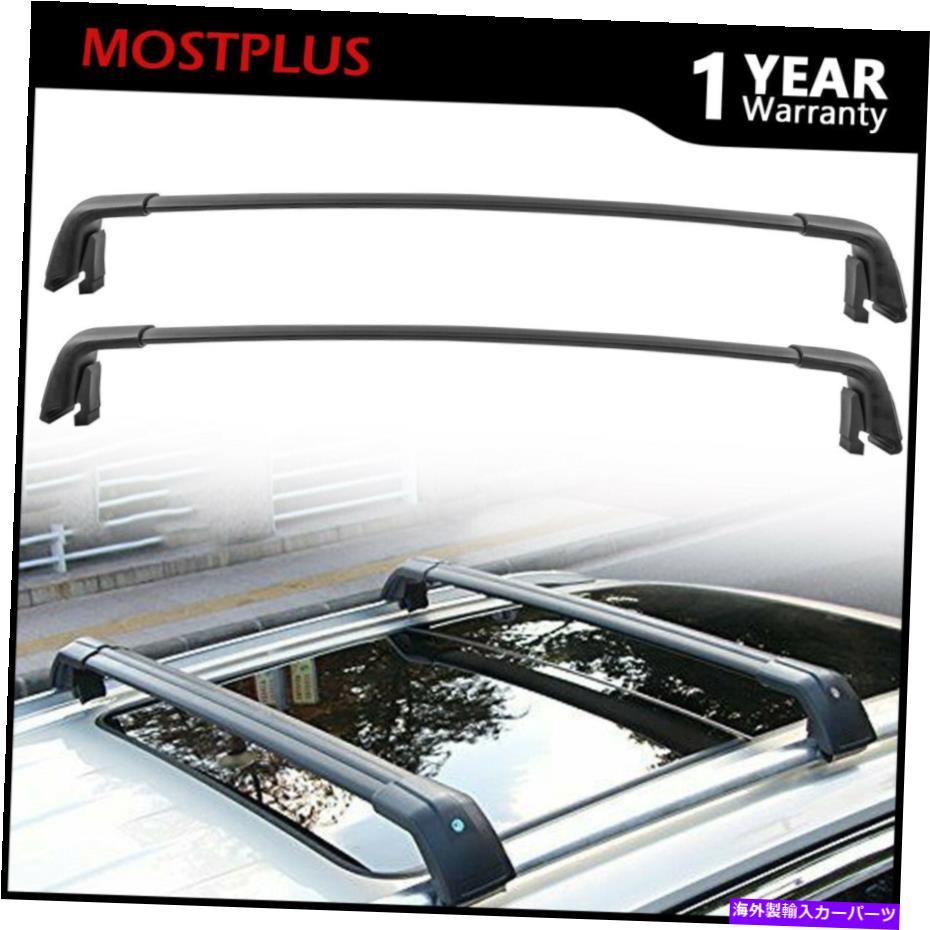 クロスバー 2016-2020 Kia Sportageアルミニウムのルーフレールラッククロスバー貨物輸送業者 Roof Rail Rack Cross Bar Cargo Carrier For 2016-2020 KIA Sportage Aluminum【並行輸入品】