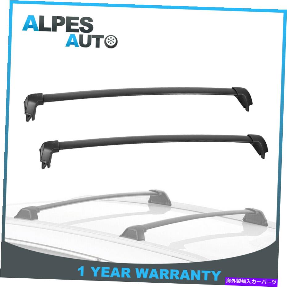 クロスバー ペアブラックトップルーフラッククロスバー2017 2018 2019 2020 2021ホンダCRV CR-V Pair Black Top Roof Rack Cross Bar For 2017 2018 2019 2020 2021 Honda CRV CR-V【並行輸入品】
