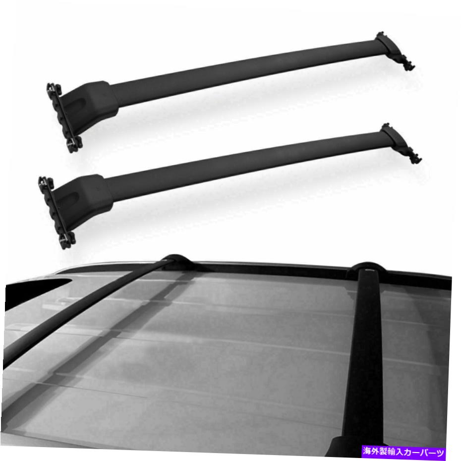 クロスバー 2009-2015の荷物ルーフラックホンダパイロットトップレールクロスバーアルミニウムブラック Luggage Roof Rack For 2009-2015 Honda Pilot Top Rail Cross Bar Aluminum Black【並行輸入品】 43,560円