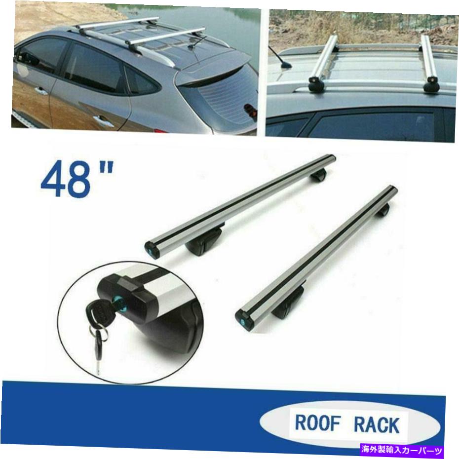 クロスバー ルーフラックユニバーサル48 ''アルミニウムカークロスバーキャリアウィンドウプレミアムフレームUSA Roof Rack Universal 48'' Aluminum Car Cross Bar Carrier Window Premium Frame USA【並行輸入品】