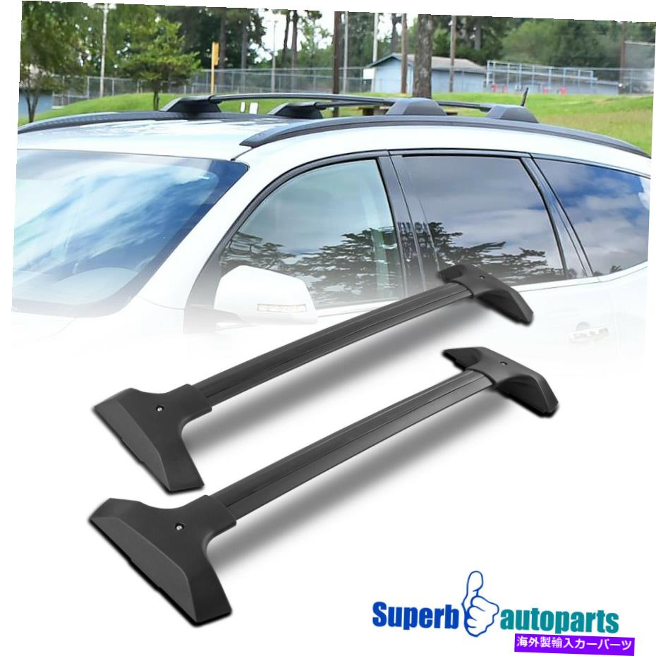 クロスバー 2009-2017トラバースファクトリースタイルアルミニウムトップカーゴルーフラッククロスバー Fits 2009-2017 Traverse Factory Style Aluminum Top Cargo Roof Rack Cross Bars【並行輸入品】