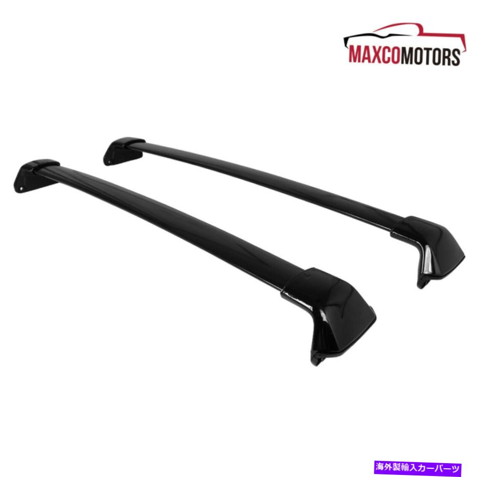 クロスバー ブラッククロスバーは2012-2016ホンダCRV CR-Vボルトオントップルーフラックトレイル12-16 Black Cross Bars Fits 2012-2016 Honda CRV CR-V Bolt-On Top Roof Rack Trail 12-16【並行輸入品】