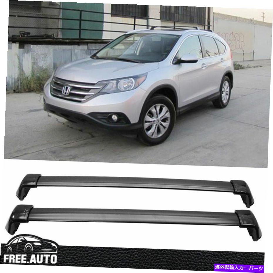 クロスバー 12-16ホンダCRVトップルーフラッククロスバーOEスタイルのブラックポリッシュに適しています Fit for 12-16 Honda CRV Top Roof Rack Cross Bar OE-Style Black Polish【並行輸入品】