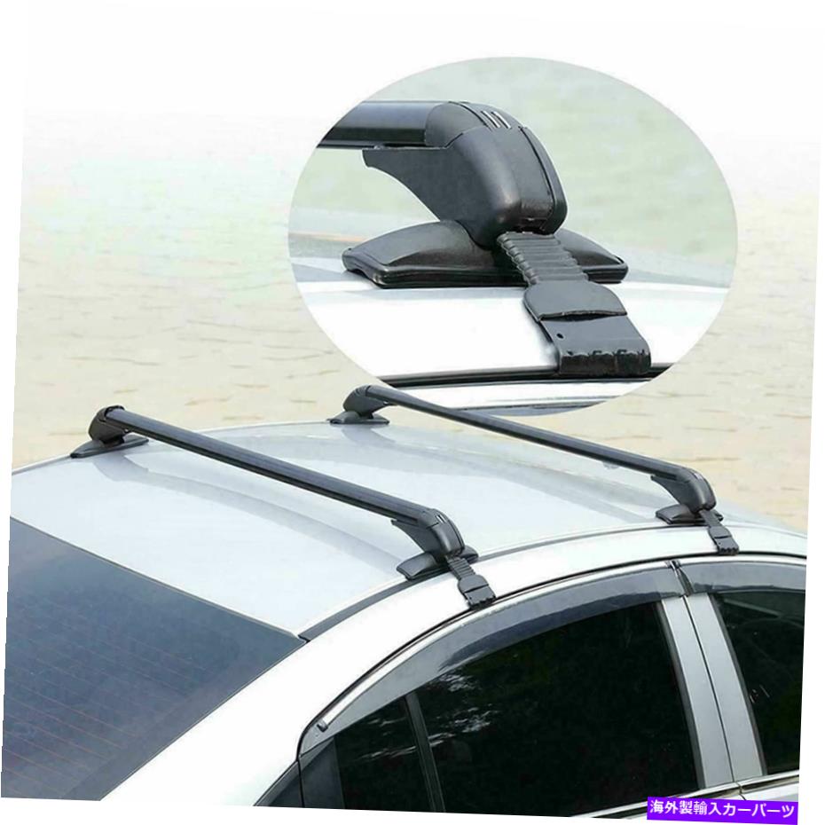 クロスバー ルーフラッククロスバールーフサイドレールのないほとんどの車両用に調整可能 Roof Rack Cross Bar Universal Adjustable For Most Vehicle Without Roof Side Rail【並行輸入品】