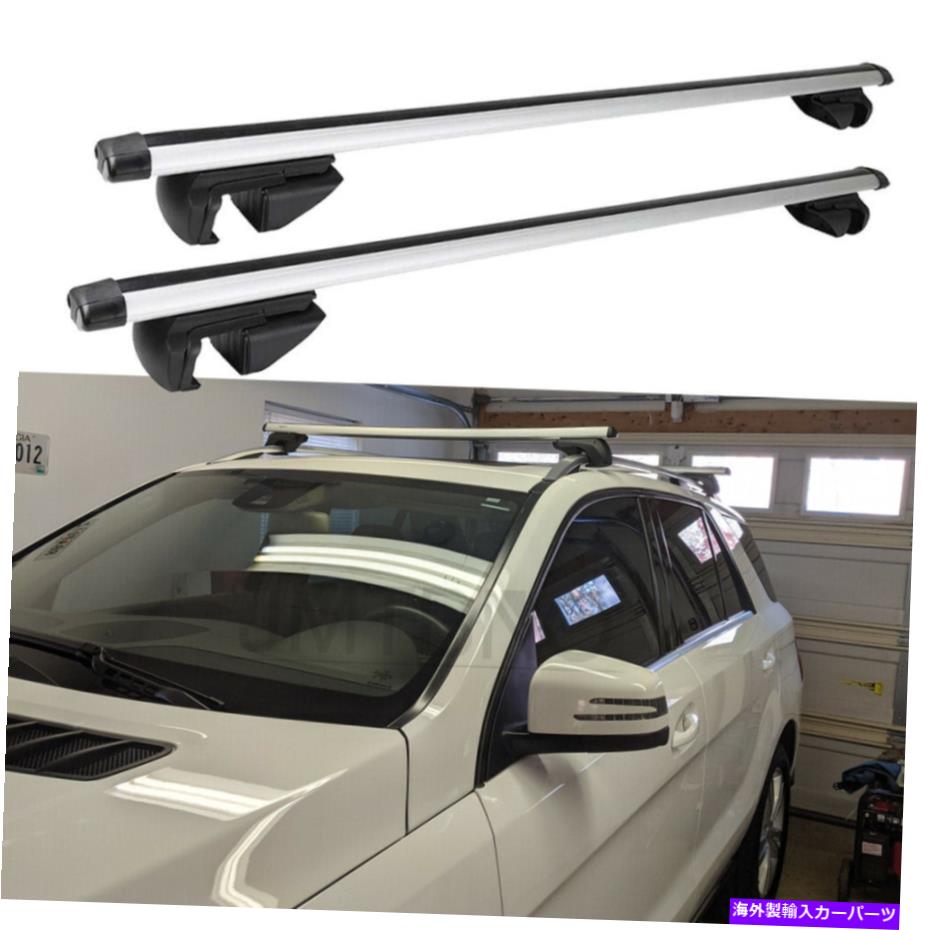 クロスバー メルセデスベンツML350 SUVカートップルーフラッククロスバー荷物キャリアアルミニウム For Mercedes Benz ML350 SUV Car Top Roof Rack Cross Bar Luggage Carrier Aluminum【並行輸入品】