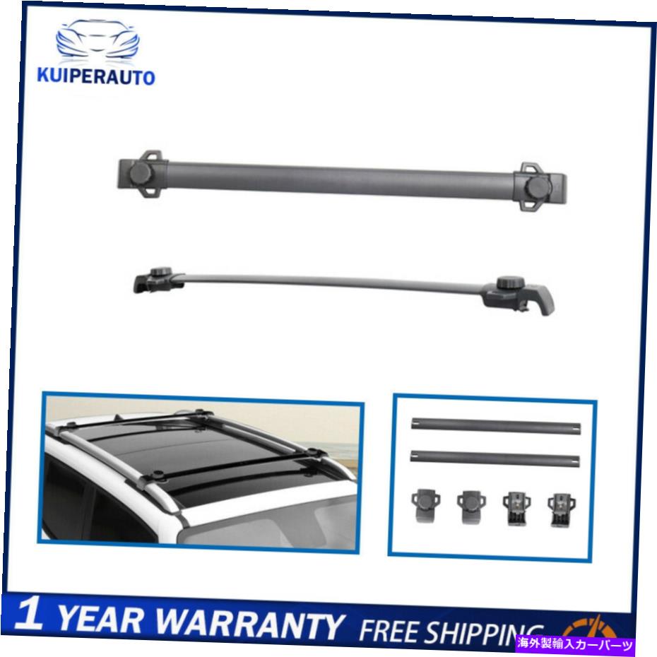 クロスバー 2007-2017の2倍の新しい荷物ルーフラッククロスバージープパットw/ oemルーフレール 2X New Luggage Roof Rack Cross Bar For 2007-2017 Jeep Pat w/ OEM Roof Rails【並行輸入品】