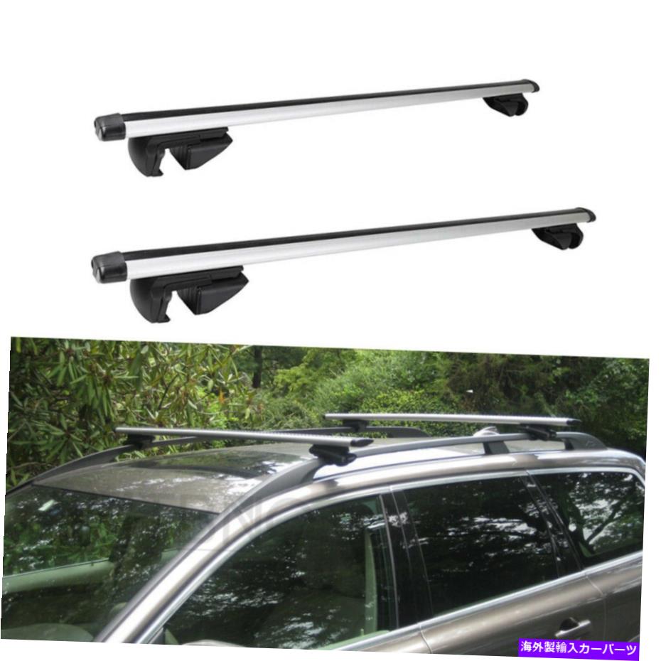 クロスバー ルーフラッククロスバーVW Tiguan 2009-2022 2010年の荷物キャリアシルバー Roof Rack Cross Bars Luggage Carrier Silver For VW Tiguan 2009-2022 2010 2011 12【並行輸入品】