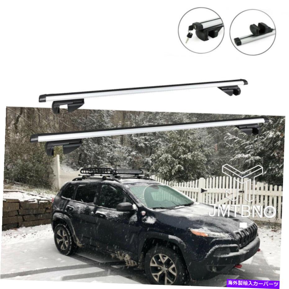 クロスバー ルーフラッククロスバートップレール荷物貨物キャリアジープチェロキーのキーロック米国 Roof Rack Cross Bar Top Rail Luggage Cargo Carrier Key Lock For Jeep Cherokee US【並行輸入品】