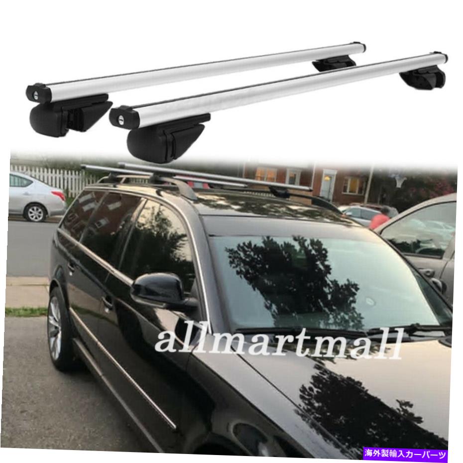 クロスバー SUVトップルーフラッククロスバー荷物キャリアカーゴロックフォルクスワーゲンVWパッサット SUV Top Roof Rack Cross Bar Luggage Carrier Cargo Lock for Volkswagen VW Passat【並行輸入品】