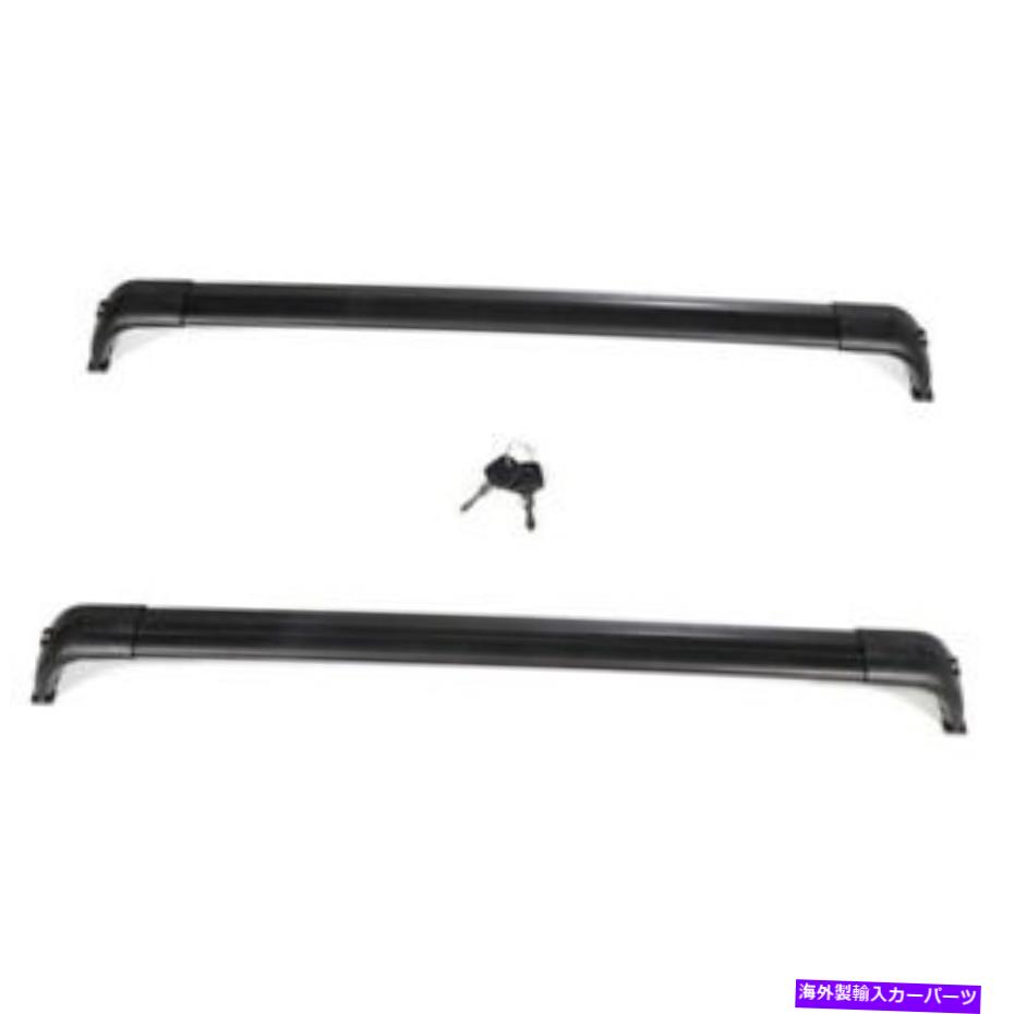 クロスバー 2005-2016ランドローバーLR3＆LR4ブラッククロスバーに適したルーフラック Roof Rack Fit For 2005-2016 Land Rover LR3 & LR4 Black Cross Bars【並行輸入品】
