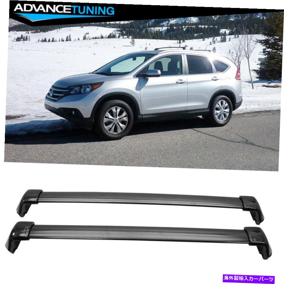 クロスバー 12-16のホンダCRV CR-V OEスタイルブラックポリッシュトップルーフラッククロスバー For 12-16 Honda CRV CR-V OE Style Black Polish Top Roof Rack Cross Bar【並行輸入品】