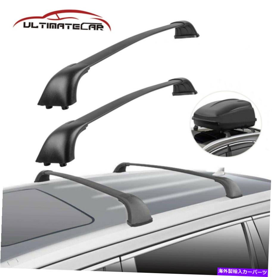 クロスバー 14-19トヨタハイランダーXLEリミテッドのための2つのトップルーフラッククロスバークロスバーをセット Set 2 Top Roof Rack Cross Bar Crossbars For 14-19 Toyota Highlander XLE Limited【並行輸入品】