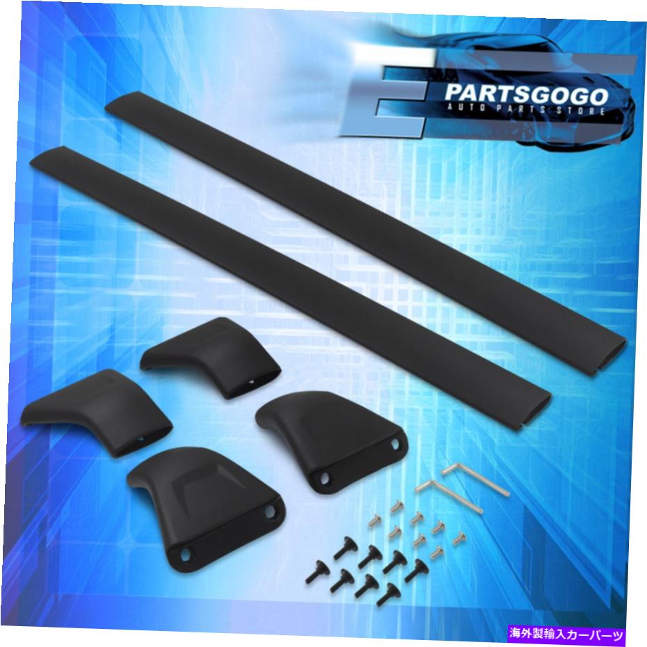 クロスバー 17-21マツダCX-5アルミニウムルーフラックレールクロスバートップカーゴ荷物キャリア For 17-21 Mazda CX-5 Aluminum Roof Rack Rail Crossbar Top Cargo Luggage Carrier【並行輸入品】