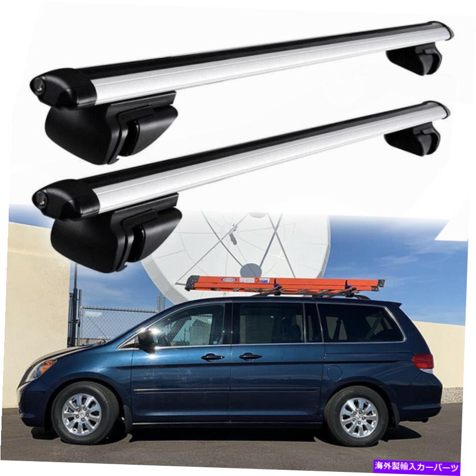 クロスバー 48 ''カートップ荷物クロスバールーフラックキャリアアルミニウムホンダオデッセイ01+ 48'' Car Top Luggage Cross Bar Roof Rack Carrier Aluminum For Honda Odyssey 01+【並行輸入品】