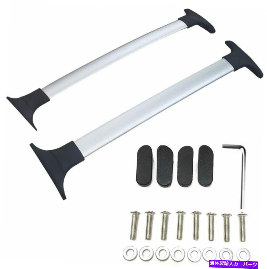 クロスバー 2013-2022フォードエコスポーツアルミニウムルーフラックレールクロスバークロスバー For 2013-2022 Ford EcoSport Aluminium Roof Rack Rail Cross Bar Crossbars【並行輸入品】