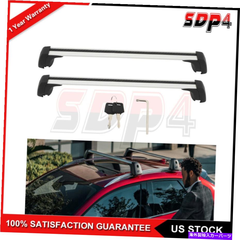 クロスバー マツダCX30 CX-30 2020 2021アルミニウムルーフレールラッククロスバークロスバーに適合 Fits for Mazda CX30 CX-30 2020 2021 Aluminum Roof Rail Rack Cross Bar Crossbar【並行輸入品】