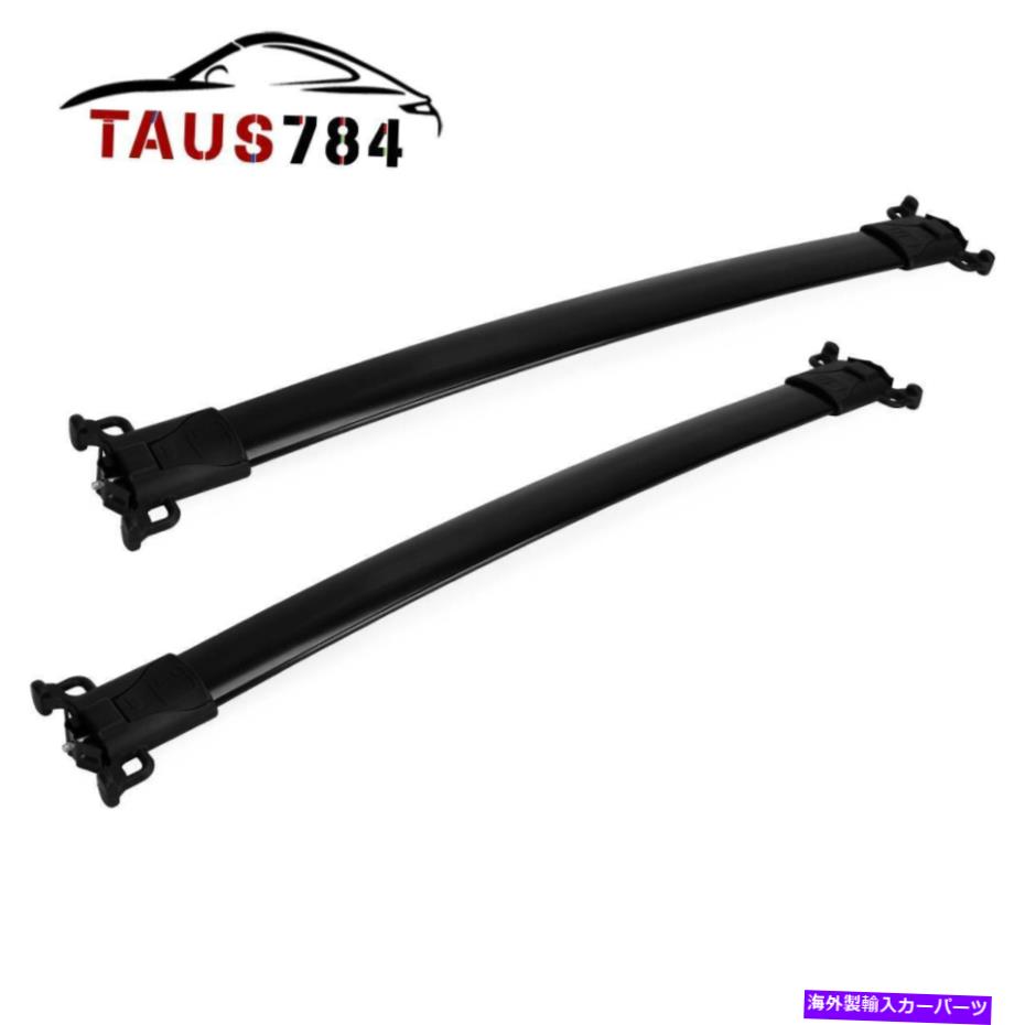 クロスバー 荷物ラック2010-2017のアルミニウムクロスバーシェビーエクイノックス /GMCテレインブラック Luggage Racks Aluminum Cross Bars For 2010-2017 Chevy Equinox /GMC Terrain Black【並行輸入品】