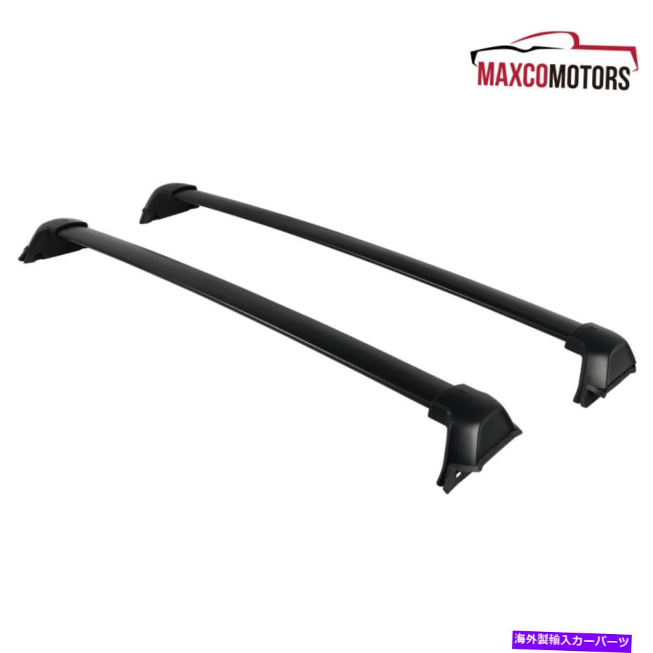 クロスバー ブラックルーフラックフィット2017-2019ホンダCRV CR-Vファクトリートップカーゴクロストレイルバー Black Roof Racks Fits 2017-2019 Honda CRV CR-V Factory Top Cargo Cross Trail Bar【並行輸入品】