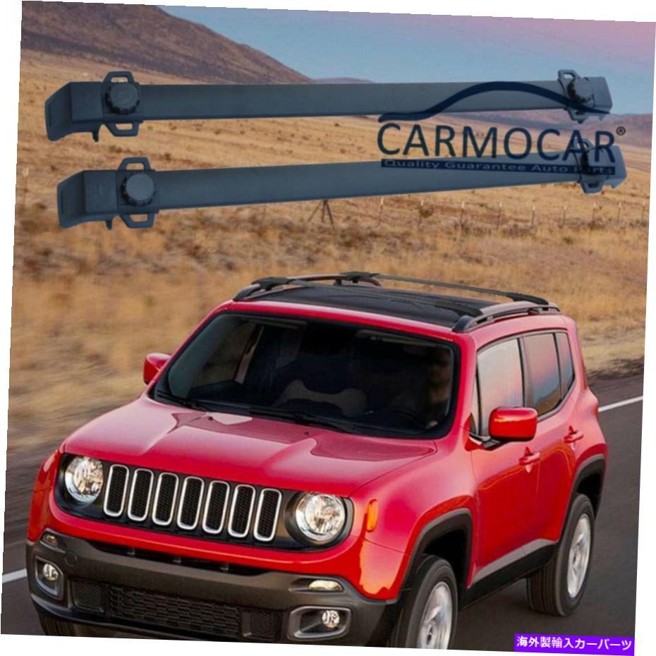 クロスバー アルミニウムクロスバークロスバールーフラックフィット15-19レネゲードエアロスタイル Aluminum Cross Bar Crossbars Roof Rack Fit 15-19 Renegade Aero Style【並行輸入品】