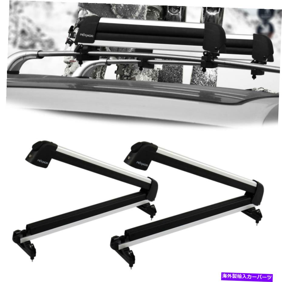 クロスバー クロスバーキャリー2スノーボード /4ペアスキー用のユニバーサルスキールーフラックキャリア Universal Ski Roof Rack Carriers For Crossbar Carry 2 Snowboard /4 Pair Skis【並行輸入品】