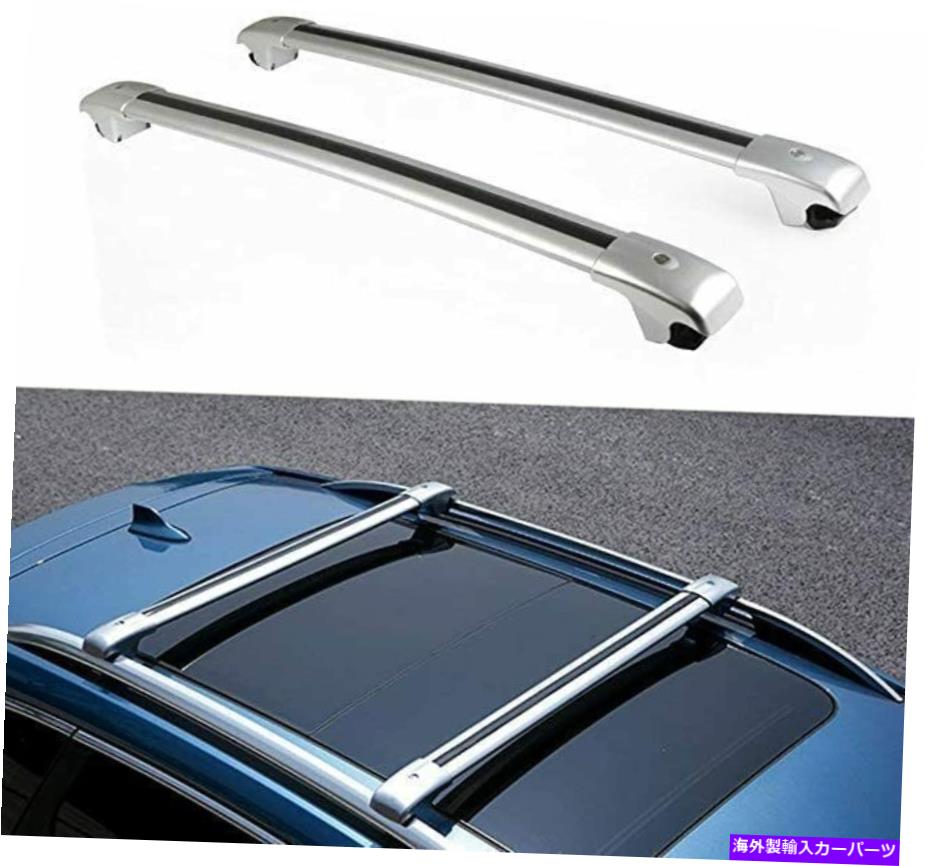クロスバー Subaru XV 2012-2016ルーフレールラックキャリアクロスバークロスバーに適した2PC 2Pcs Fit for Subaru XV 2012-2016 Roof Rail Racks Carrier Cross Bars Crossbar【並行輸入品】