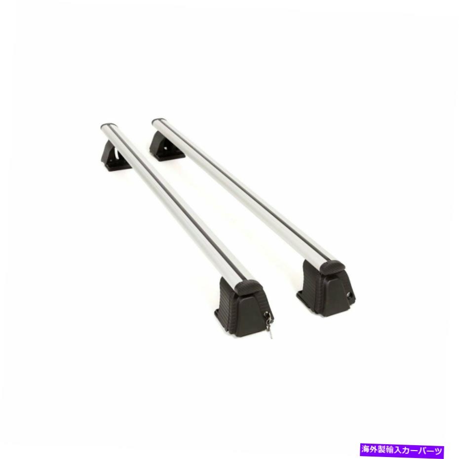 クロスバー ホンダロゴハッチバック1996-2001にセットされた裸のルーフラッククロスバー Bare Roof Rack Cross Bars Set for Honda Logo Hatchback 1996 - 2001【並行輸入品】