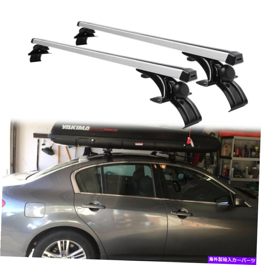 クロスバー Infiniti G35X G37 Q50 QX50 QX60 CAR TOP ROUFCH RACK CROSS BAR荷物キャリア用 for INFINITI G35X G37 Q50 QX50 QX60 Car Top Roof Rack Cross Bar Luggage Carrier【並行輸入品】