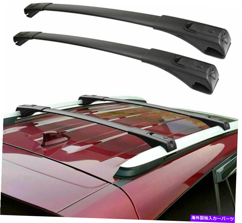 クロスバー トヨタRAV4に適合する2つのPC 2013-2018アルミニウムルーフレールラッククロスバークロスバー 2 Pcs Fits for Toyota RAV4 2013-2018 Aluminum Roof Rail Racks Cross Bar Crossbar【並行輸入品】