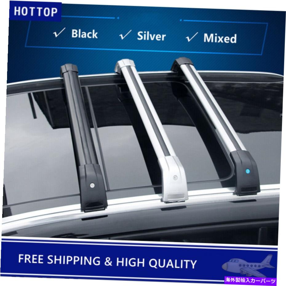 クロスバー 新しいビュイック想像2021 2022ルーフレールラックキャリアクロスバークロスバーに適しています Fit for New Buick Envision 2021 2022 Roof Rail Rack Carrier Cross Bars Crossbars【並行輸入品】
