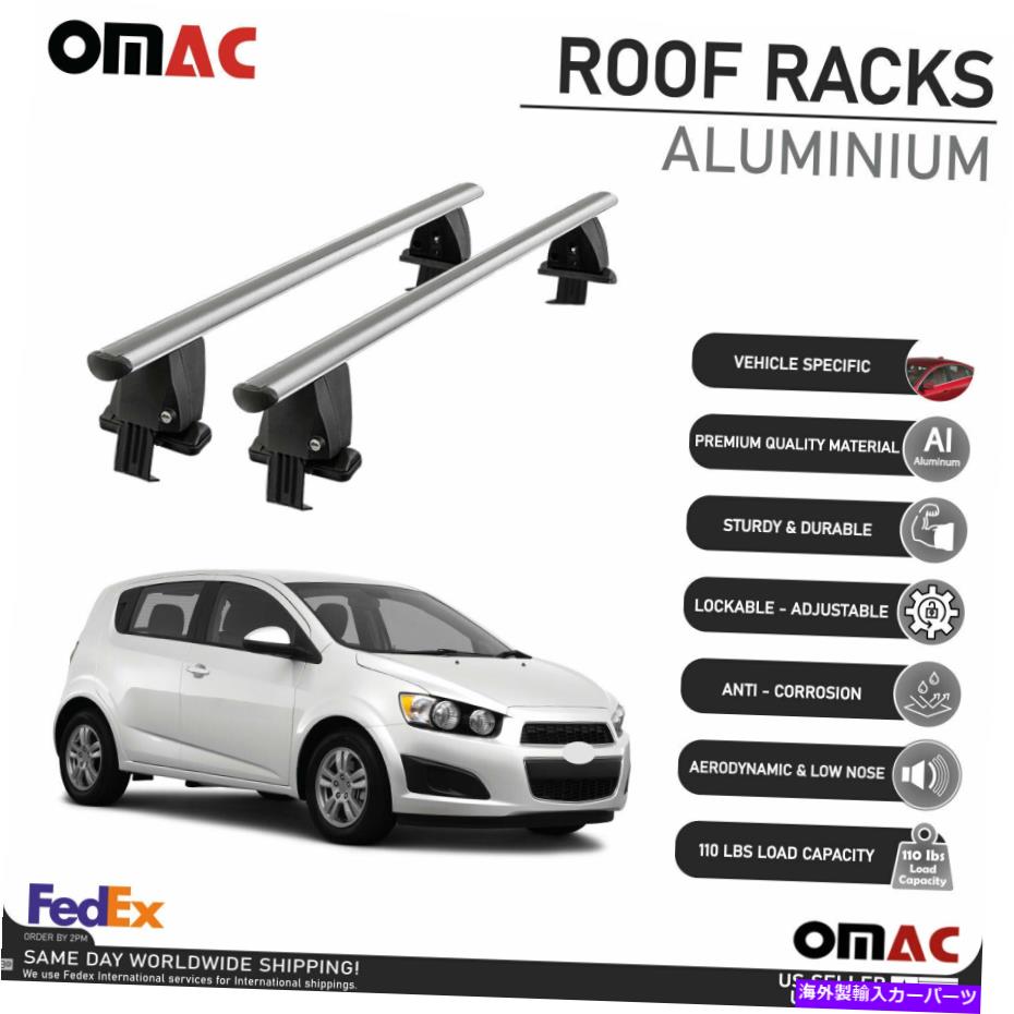 クロスバー シボレーソニックハッチバック2012-2016用の滑らかなルーフラッククロスバー貨物キャリア Smooth Roof Rack Cross Bar Cargo Carrier For Chevrolet Sonic Hatchback 2012-2016【並行輸入品】