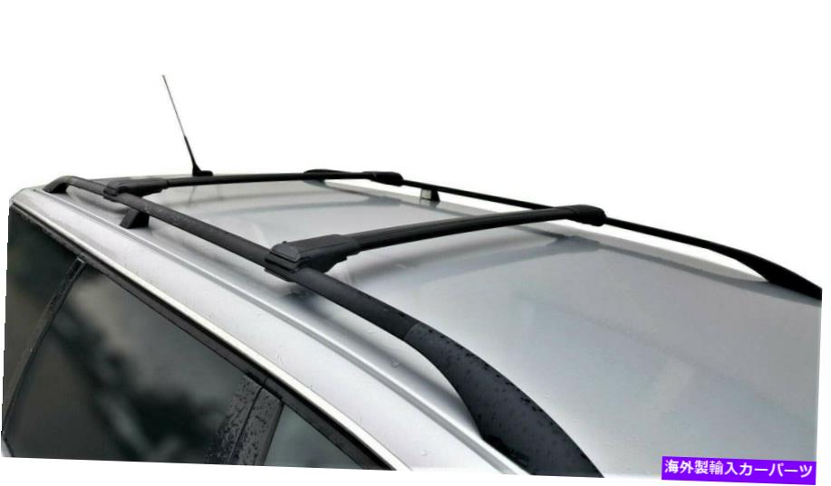 クロスバー スズキ・バレノ1998-2002ルーフラッククロスバー貨物運送業者ブラックセット Fits Suzuki Baleno 1998-2002 Roof Racks Cross Bars Cargo Carrier Black Set【並行輸入品】