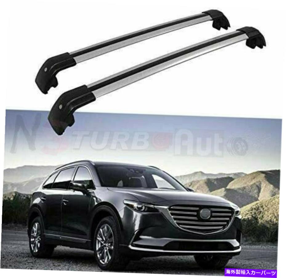 クロスバー 2PCSルーフレールラックロック可能なクロスバークロスバーフィットマツダCX-9 CX9 2016-2020 2Pcs Roof Rail Rack Lockable Cross Bar Crossbar Fit for Mazda CX-9 CX9 2016-2020【並行輸入品】