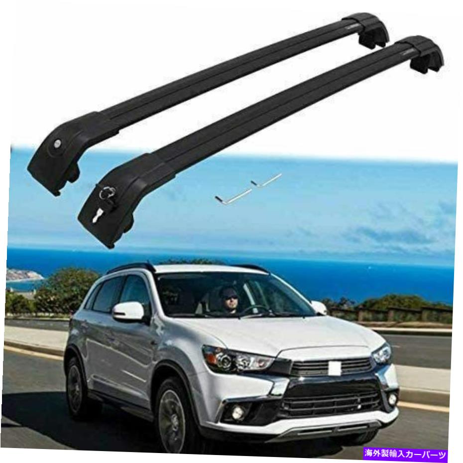 クロスバー 2PCSクロスバーCrossBar Mitsubishi ASX Outlander Sport RVR 2010-2020のためのフィット 2Pcs Cross Bars Crossbar Fits for Mitsubishi ASX Outlander Sport RVR 2010-2020【並行輸入品】