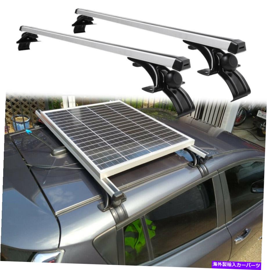 クロスバー カートップルーフラッククロスバー荷物キャリア日産リーフセントラアルティマムラノ Car Top Roof Rack Cross Bar Luggage Carrier for NISSAN Leaf Sentra Altima Murano【並行輸入品】