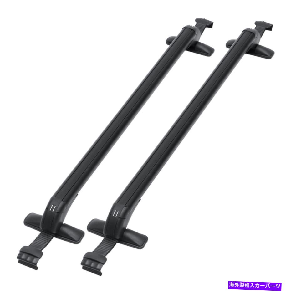 クロスバー ペアユニバーサルルーフラッククロスバー荷物キャリア4DR車用ラバーガスケット Pair Universal Roof Rack Cross Bars Luggage Carrier W/Rubber Gasket For 4dr Car【並行輸入品】