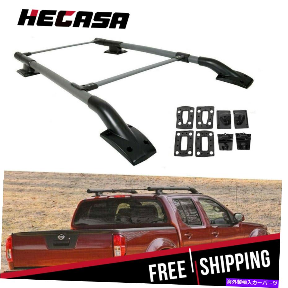 クロスバー ヘカサは05-17日産フロンティアクロスバーOEスタイルルーフラックレールブラックキャップ HECASA Fits 05-17 Nissan Frontier Cross Bar OE Style Roof Rack Rail Black Cap【並行輸入品】
