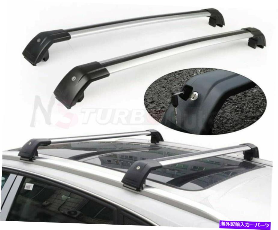 クロスバー ジャガーFペースFペース2016-2020ルーフレールラッククロスバークロスバーに2PCSフィット 2Pcs Fits for Jaguar F-Pace F Pace 2016-2020 Roof Rail Rack Cross Bar Crossbar【並行輸入品】