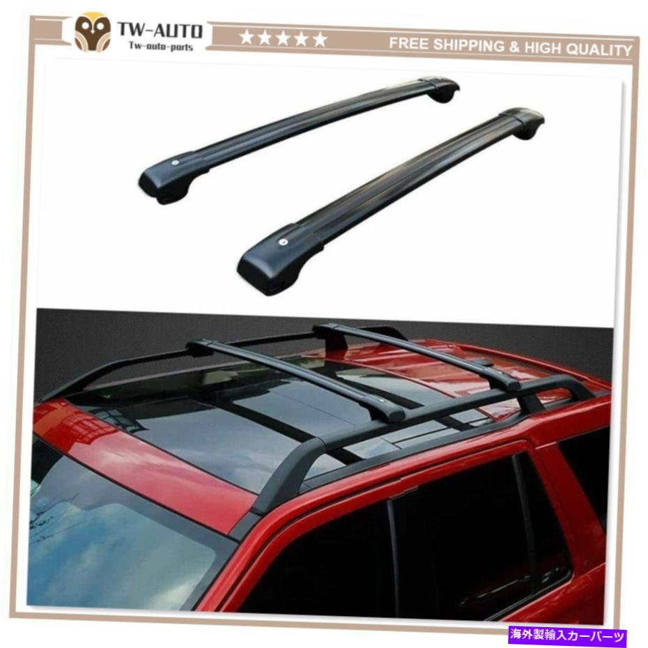 クロスバー ランドローバーLR2フリーランダー2 2006-2016ルーフレールラッククロスバークロスバーに適合 Fits for Land Rover LR2 Freelander 2 2006-2016 Roof Rail Rack Cross Bar Crossbar【並行輸入品】