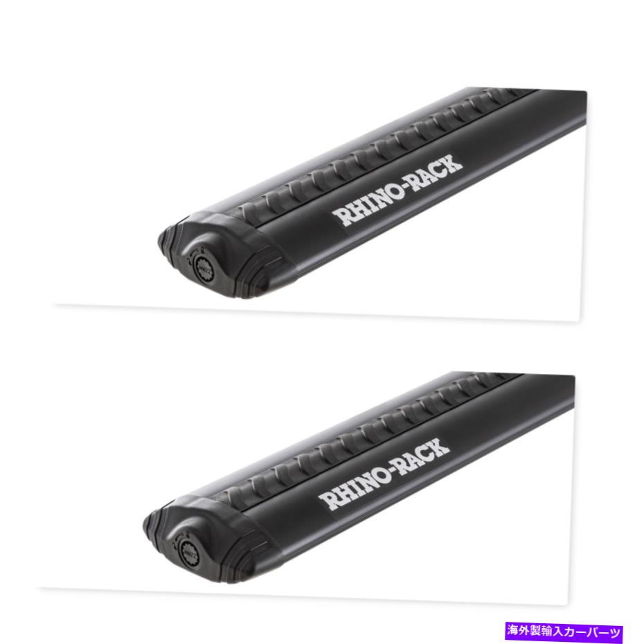 クロスバー Rhino-rack USA VA118B 44インチブラックボルテックスエアロクロスバーセット2新しいリターン Rhino-Rack USA VA118B 44 inch Black Vortex Aero Crossbar set of 2 NEW Return【並行輸入品】