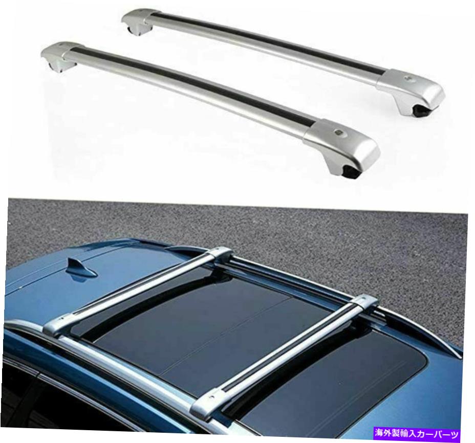 クロスバー Subaru XV 2018-2022ルーフレールラックキャリアクロスバークロスバーに2PCSフィット 2Pcs Fits for Subaru XV 2018-2022 Roof Rail Racks Carrier Cross Bars Crossbars【並行輸入品】