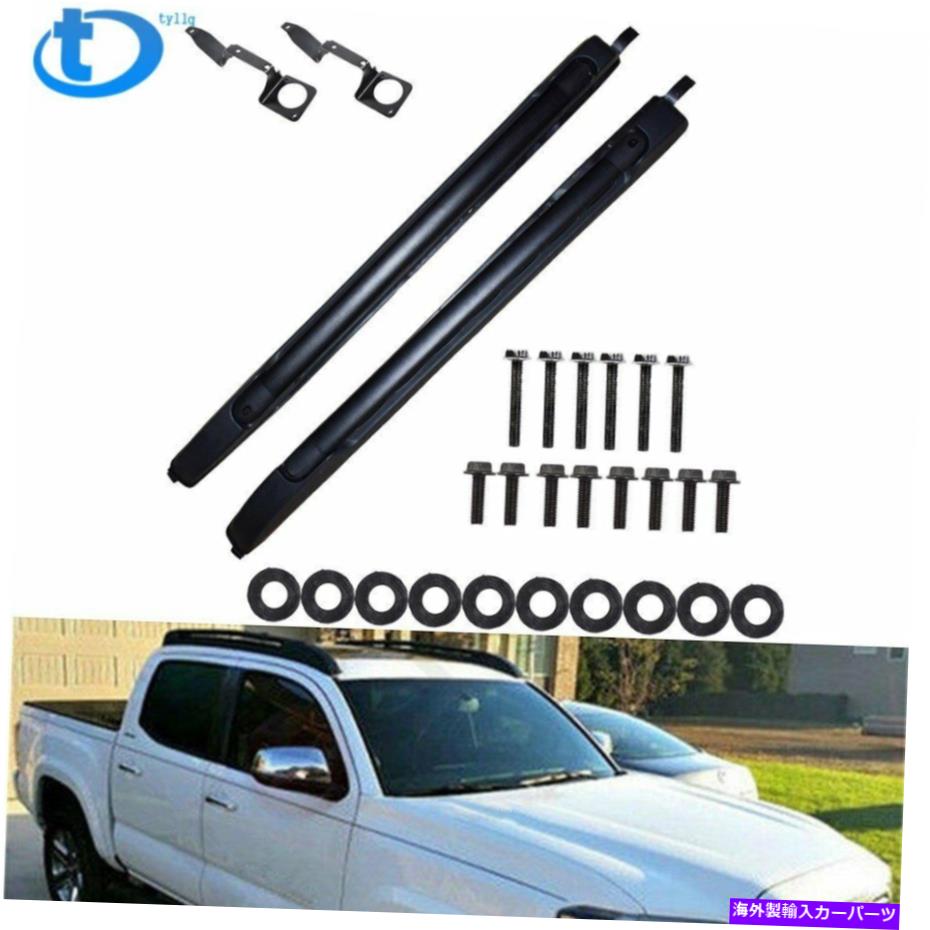 クロスバー 05-10 10-19トヨタタコマダブルキャブトップルーフラッククロスサイドレールセット For 05-10 10-19 Toyota Tacoma Double Cab Top Roof Rack Cross Side Rails Bars Set【並行輸入品】