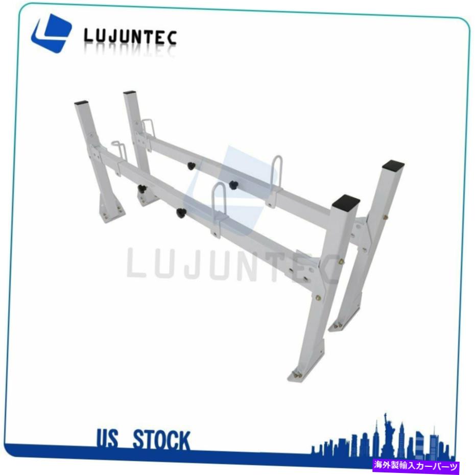 クロスバー Chevy Express van 2バールーフラックスチール製ホワイトラック防水用のクロスバー Crossbar For Chevy Express Van 2 bar Roof Rack Steel White Rack Waterproof【並行輸入品】