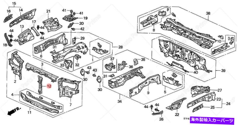 Radiator 本物のOEMホンダ60434SV4A02ZZセンターブレース用ホンダアコード Genuine OEM Honda 60434SV4A02ZZ Center brace for Honda Accord【並行輸入品】 43,901円