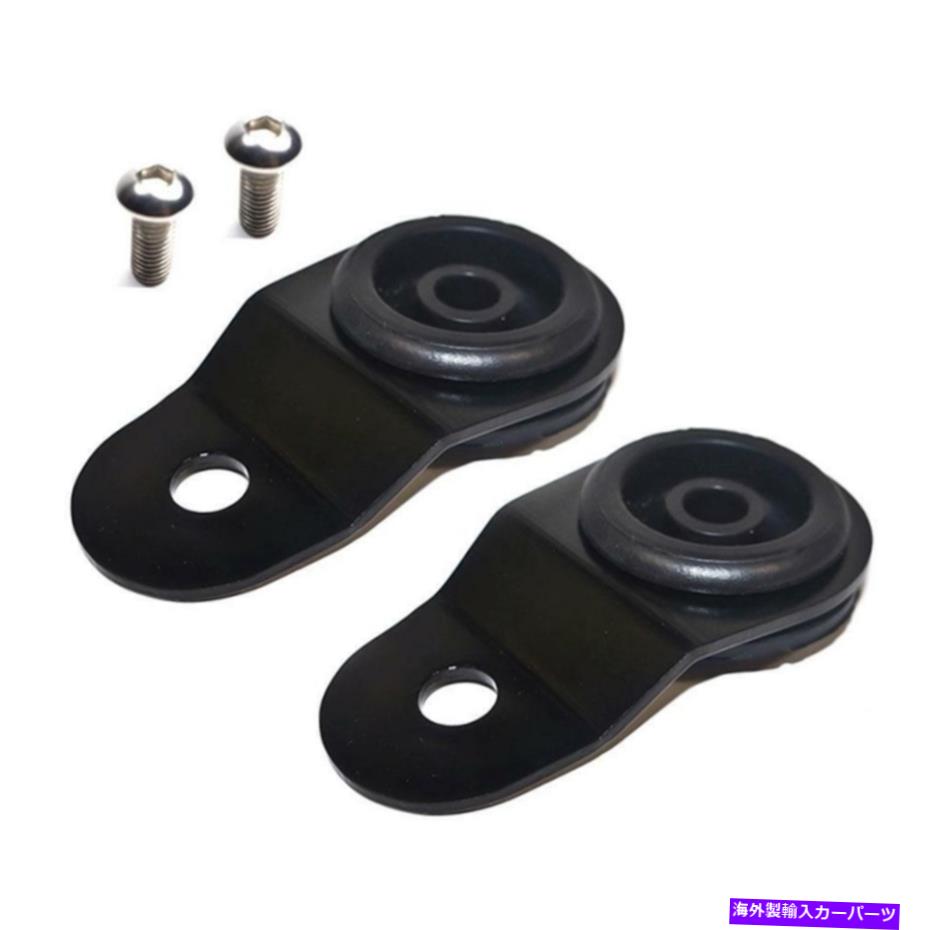 Radiator トルクソリューションラジエーターマウントコンボは、三菱evol7/8/9のインサートブラック Torque Solution Radiator Mount Combo with Inserts Black for Mitsubishi Evol7/8/9【並行輸入品】